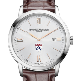 Penn Men's Baume et Mercier 42mm Classima Watch with Silver Dial & Brown Leather Strap Shot #1