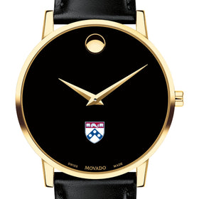 Penn Men's Movado Gold Museum Classic Leather Shot #1