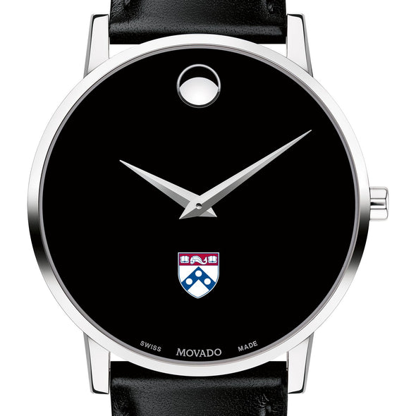 Penn Men&#39;s Movado Museum with Leather Strap Shot #1