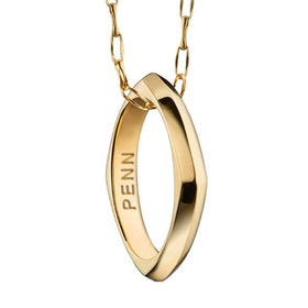 Penn Monica Rich Kosann Poesy Ring Necklace in Gold Shot #1