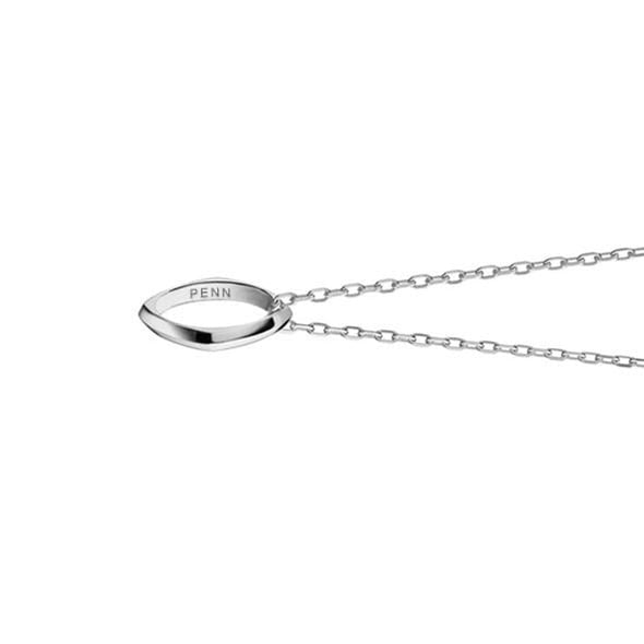 Penn Monica Rich Kosann Poesy Ring Necklace in Silver Shot #3