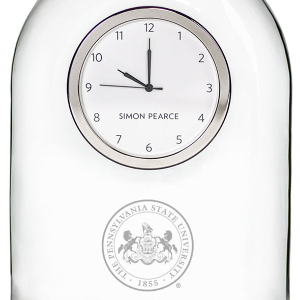 Penn State Glass Clock by Simon Pearce Shot #2