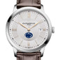 Penn State Men's Baume et Mercier 40mm Classima Quartz Watch with Silver Dial & Dark Brown Leather Strap Shot #1