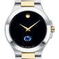 Penn State Men's Movado Collection Two-Tone Watch with Black Dial Shot #1