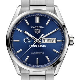 Penn State Men&#39;s TAG Heuer Carrera with Blue Dial &amp; Day-Date Window Shot #1