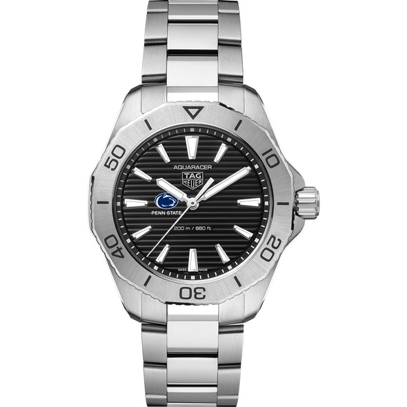Penn State Men&#39;s TAG Heuer Steel Aquaracer with Black Dial Shot #2