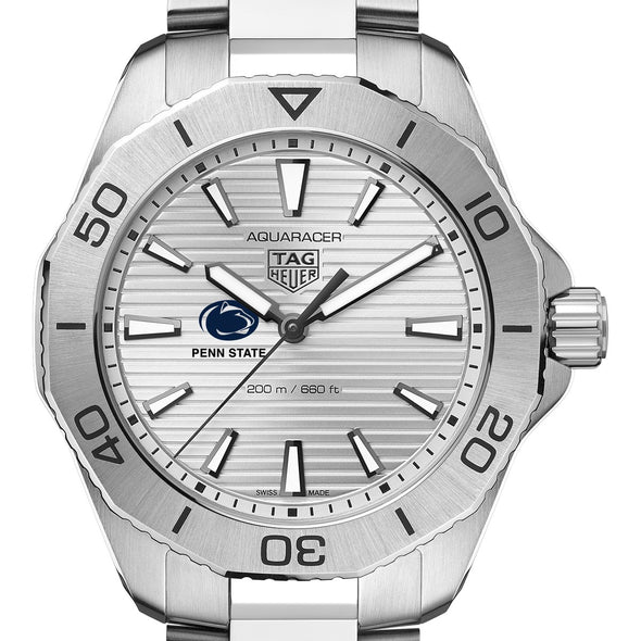 Penn State Men&#39;s TAG Heuer Steel Aquaracer with Silver Dial Shot #1
