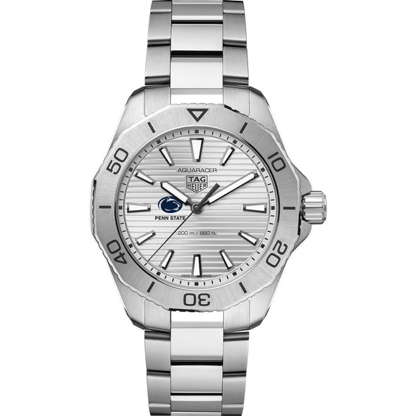 Penn State Men&#39;s TAG Heuer Steel Aquaracer with Silver Dial Shot #2