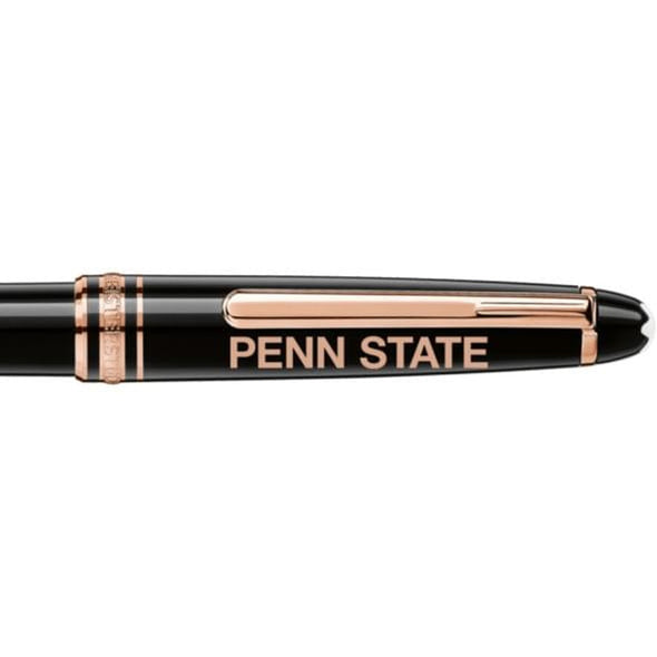 Penn State Montblanc Meisterstück Classique Ballpoint Pen in Red Gold Shot #2