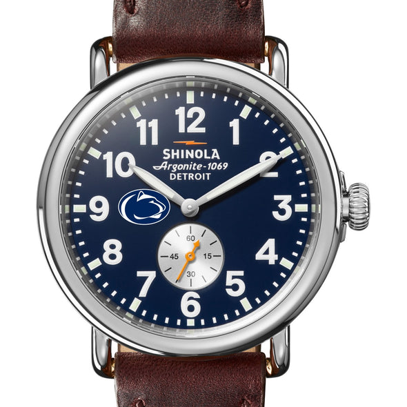 Penn State Shinola Watch, The Runwell 41 mm Midnight Blue Dial Shot #1