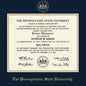Penn State University Diploma Frame, the Fidelitas Shot #2