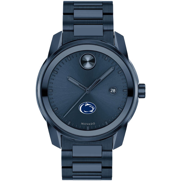 Penn State University Men&#39;s Movado BOLD Blue Ion with Date Window Shot #2