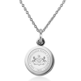 Penn State University Necklace with Charm in Sterling Silver Shot #1