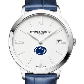 Penn State Women's Baume et Mercier 36.5mm Classima Watch with White Dial & Blue Leather Strap Shot #1