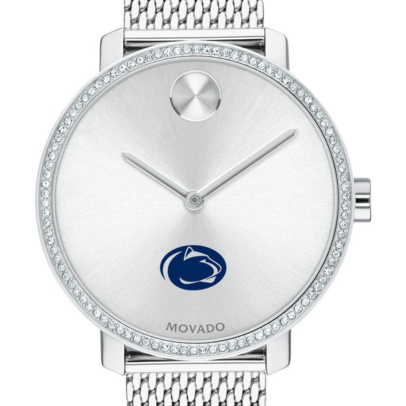 Penn State Women's Movado Bold with Crystal Bezel & Mesh Bracelet Shot #1