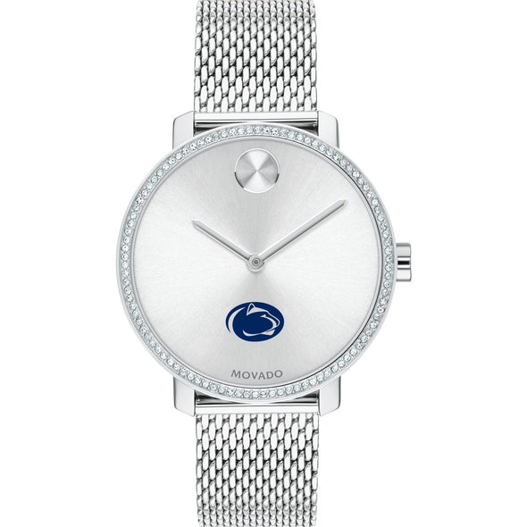 Penn State Women's Movado Bold with Crystal Bezel & Mesh Bracelet Shot #2