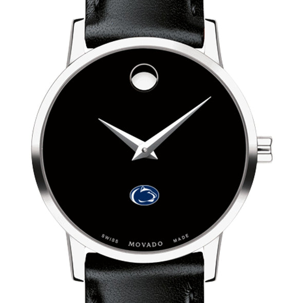 Penn State Women&#39;s Movado Museum with Leather Strap Shot #1