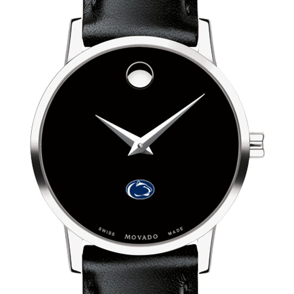 Penn State Women's Movado Museum with Leather Strap Shot #1