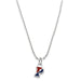 Penn Sterling Silver Necklace with Enamel Charm