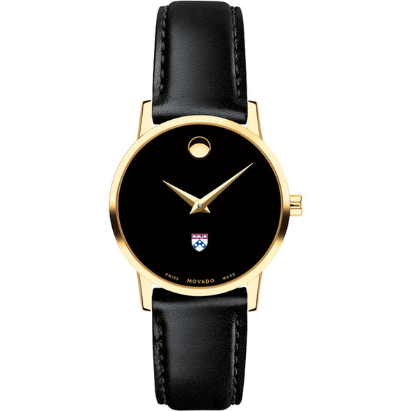 Penn Women&#39;s Movado Gold Museum Classic Leather Shot #2