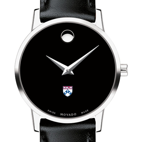 Penn Women's Movado Museum with Leather Strap Shot #1