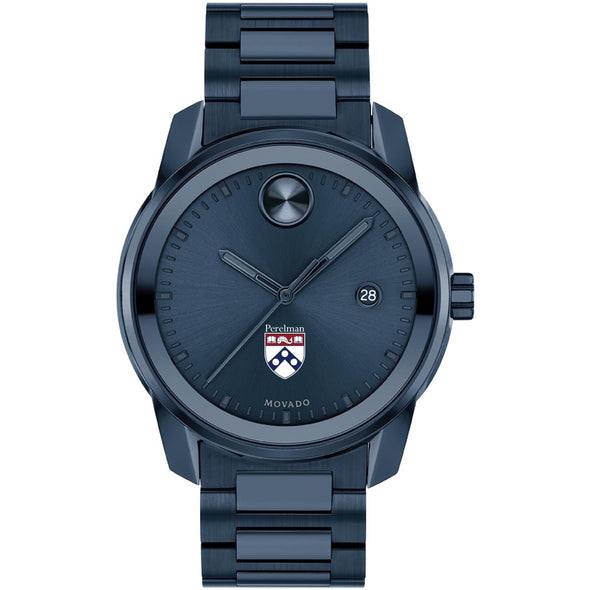 Perelman School of Medicine Men's Movado BOLD Blue Ion with Date Window Shot #2