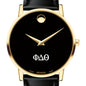 Phi Delta Theta Men's Movado Gold Museum Classic Leather Shot #1