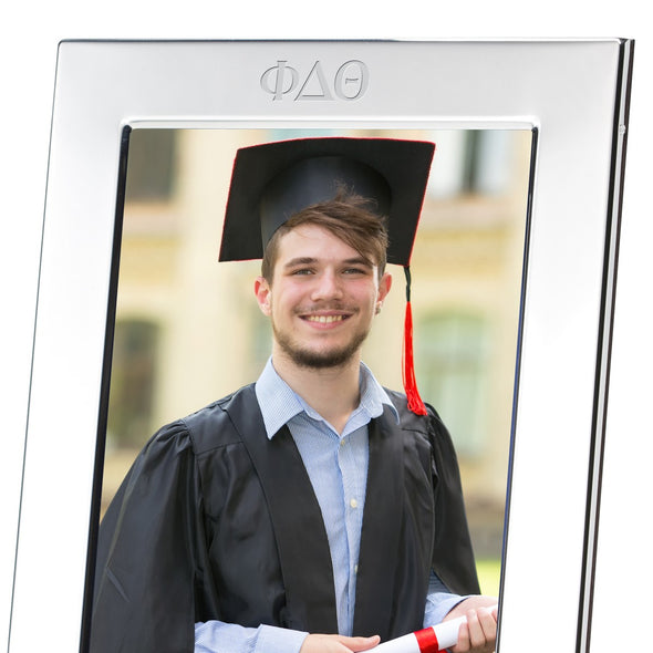 Phi Delta Theta Polished Pewter 5x7 Picture Frame Shot #2