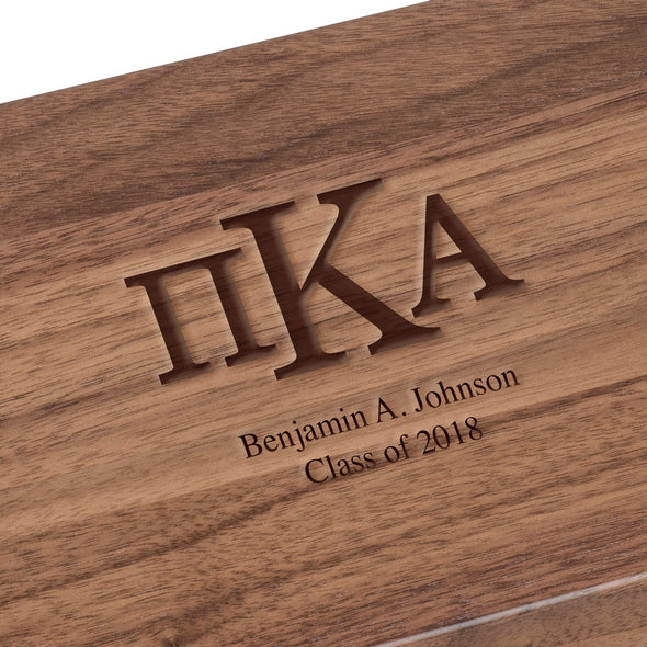Pi Kappa Alpha Solid Walnut Desk Box Shot #2