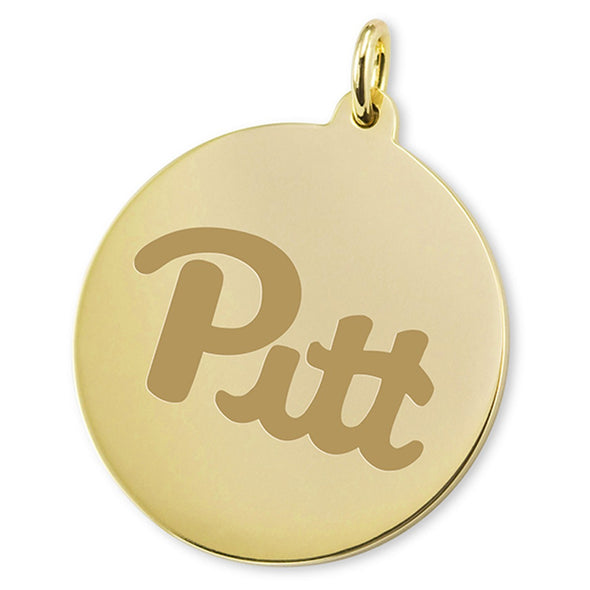 Pitt 14K Gold Charm Shot #2