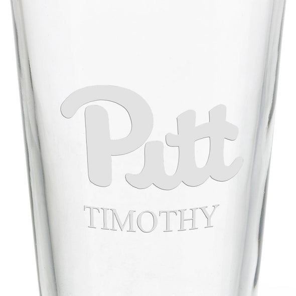 Pitt 16 oz Pint Glass- Set of 4 Shot #3