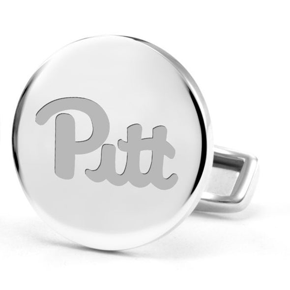 Pitt Cufflinks in Sterling Silver Shot #2