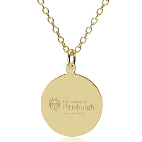 Pitt Med 18K Gold Pendant & Chain Shot #1