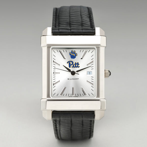 Pitt Men's Collegiate Watch with Leather Strap Shot #2