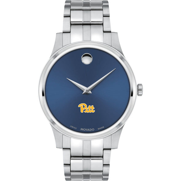 Pitt Men's Movado Collection Stainless Steel Watch with Blue Dial Shot #2