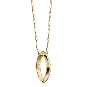 Pitt Monica Rich Kosann Poesy Ring Necklace in Gold Shot #1