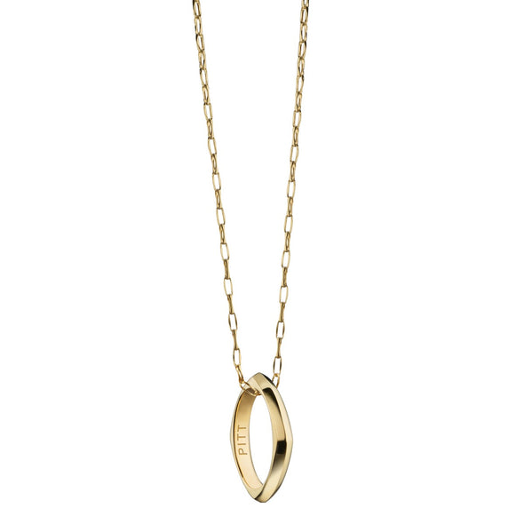 Pitt Monica Rich Kosann Poesy Ring Necklace in Gold Shot #2