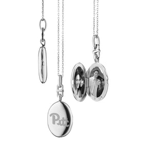 Pitt Monica Rich Kosann Slim Locket in Silver Shot #1