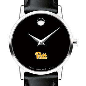 Pitt Women&#39;s Movado Museum with Leather Strap Shot #1
