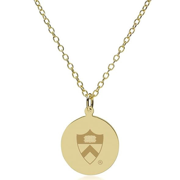 Princeton 14K Gold Pendant & Chain Shot #2