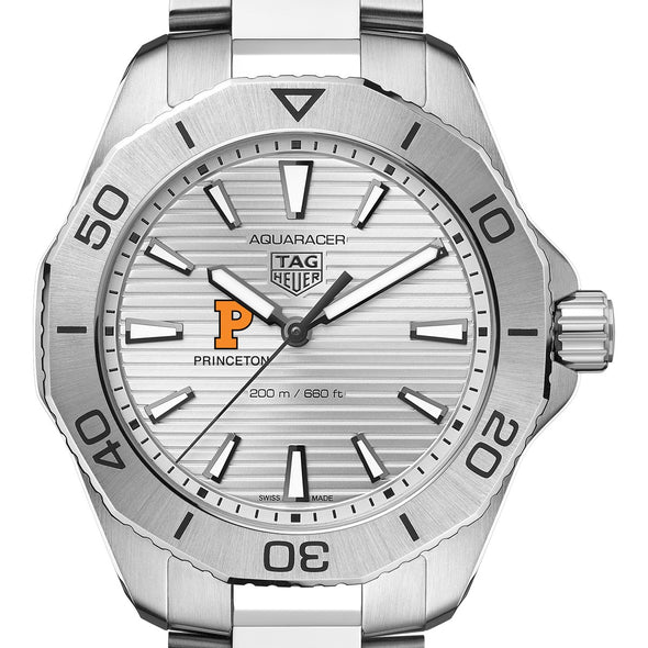 Princeton Men&#39;s TAG Heuer Steel Aquaracer with Silver Dial Shot #1