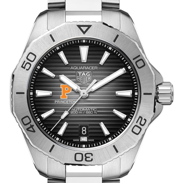 Princeton Men's TAG Heuer Steel Automatic Aquaracer with Black Dial Shot #1