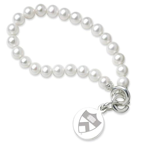 Princeton Pearl Bracelet with Sterling Silver Charm Shot #1