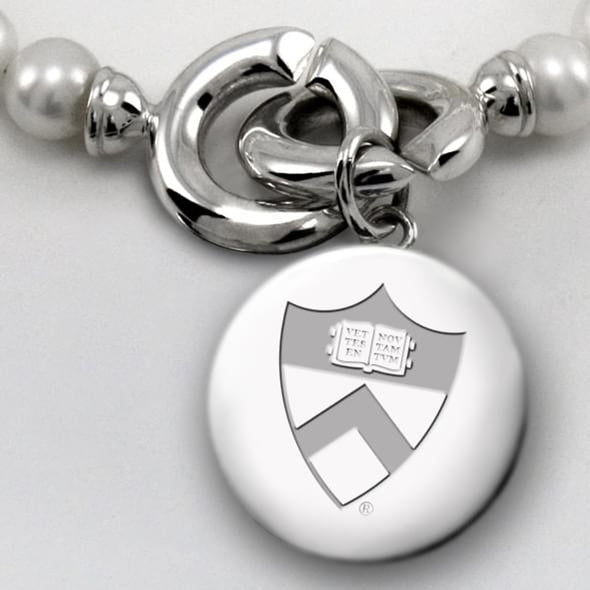 Princeton Pearl Necklace with Sterling Silver Charm Shot #2