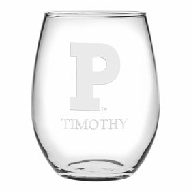 Princeton Stemless Wine Glasses Made in the USA - Set of 2 Shot #1