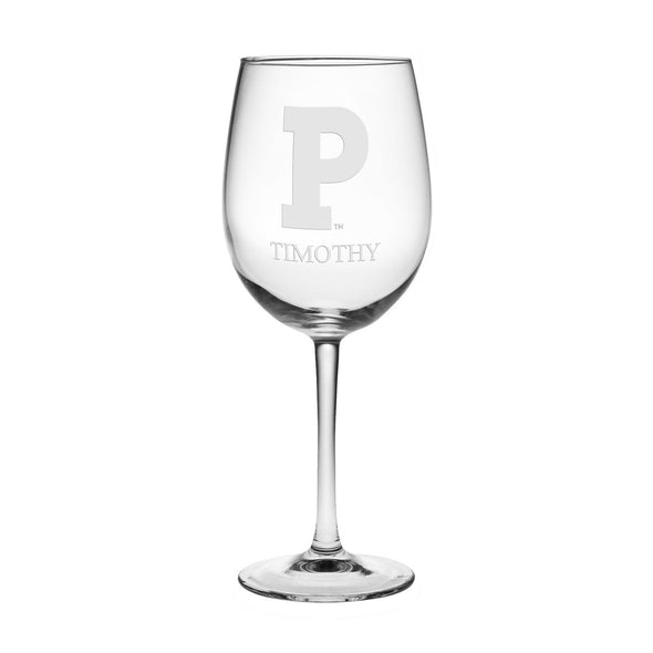 Princeton University Red Wine Glasses - Made in the USA Shot #1