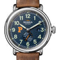 Princeton University Shinola Watch, The Runwell Automatic 45 mm Blue Dial and British Tan Strap at M.LaHart & Co. Shot #1