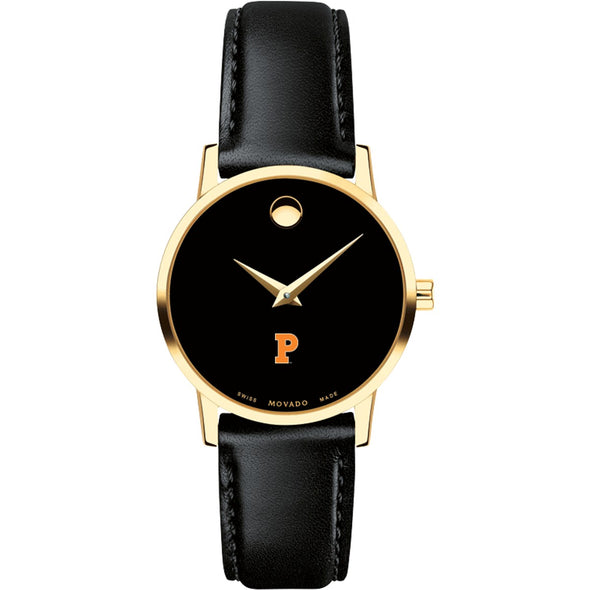 Princeton Women&#39;s Movado Gold Museum Classic Leather Shot #2