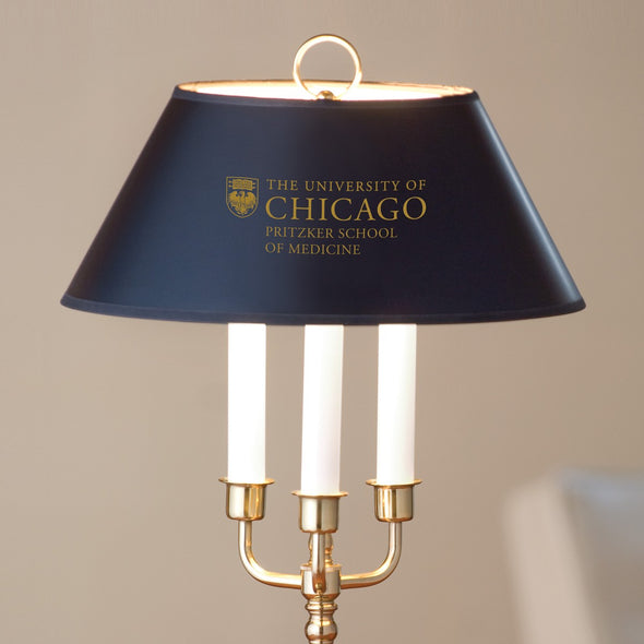 Pritzker School of Medicine Lamp in Brass & Marble Shot #2