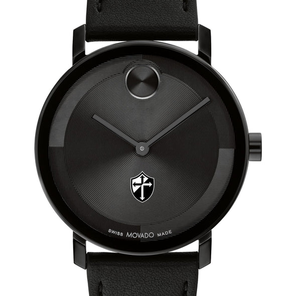 Providence College Men&#39;s Movado BOLD with Black Leather Strap Shot #1